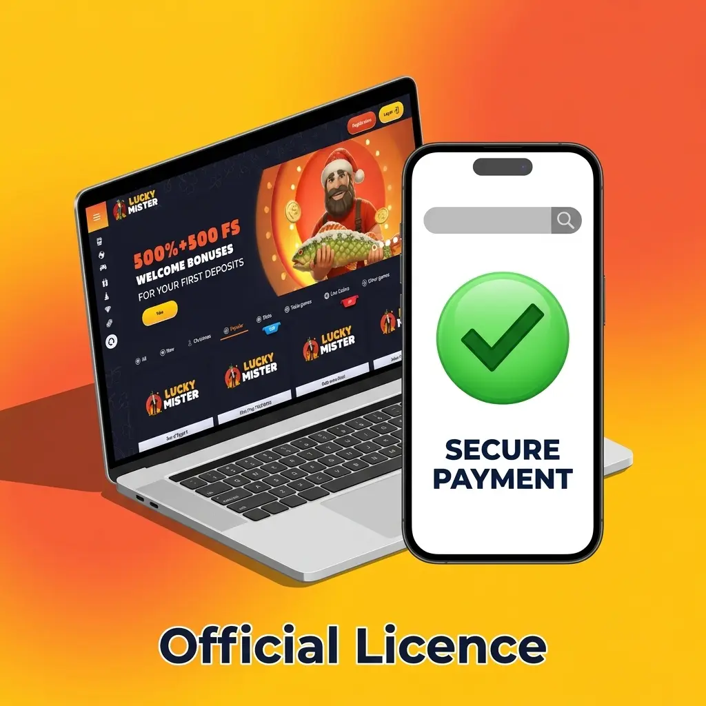 Lucky Mister Casino official Curaçao Gaming Authority licence badge confirming regulated online gambling compliance